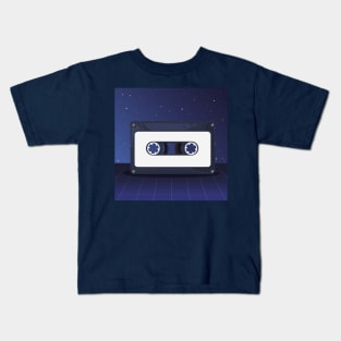 Futuristic Retro Cassette Tape Kids T-Shirt